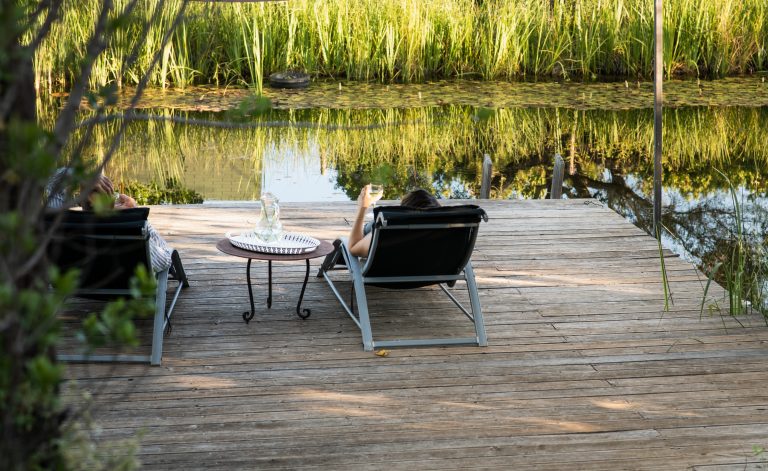 Poolside restoration — Water